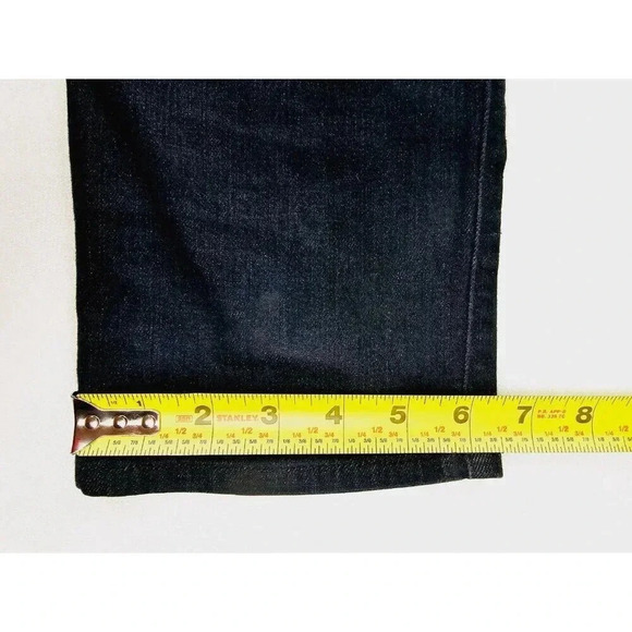 Frame Size 32X33 Men's L'Homme Skinny Blue Denim 5 Pocket Jeans Made in The USA - Picture 8 of 13